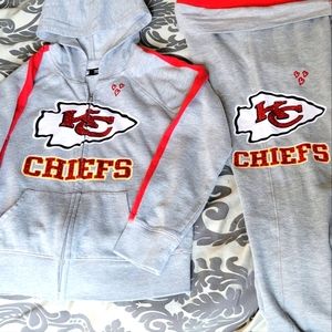 Kansas City Swiftie Chiefs Justice NFL kids hoodie & pants size 8/10